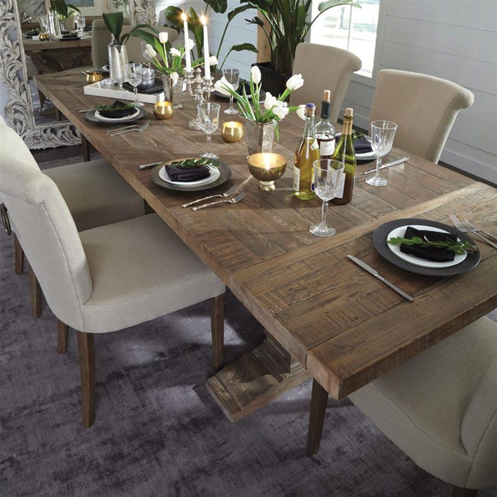 Brown Dining Tables Inside Well Known Sophia Rustic Lodge Rectangular Brown Distressed Pine (View 14 of 15)