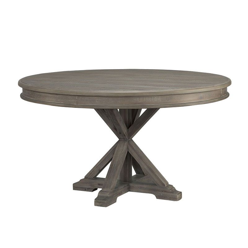 Cardano Round Dining Table (Light Brown) Homelegance In Fashionable Light Brown Dining Tables (View 2 of 15)