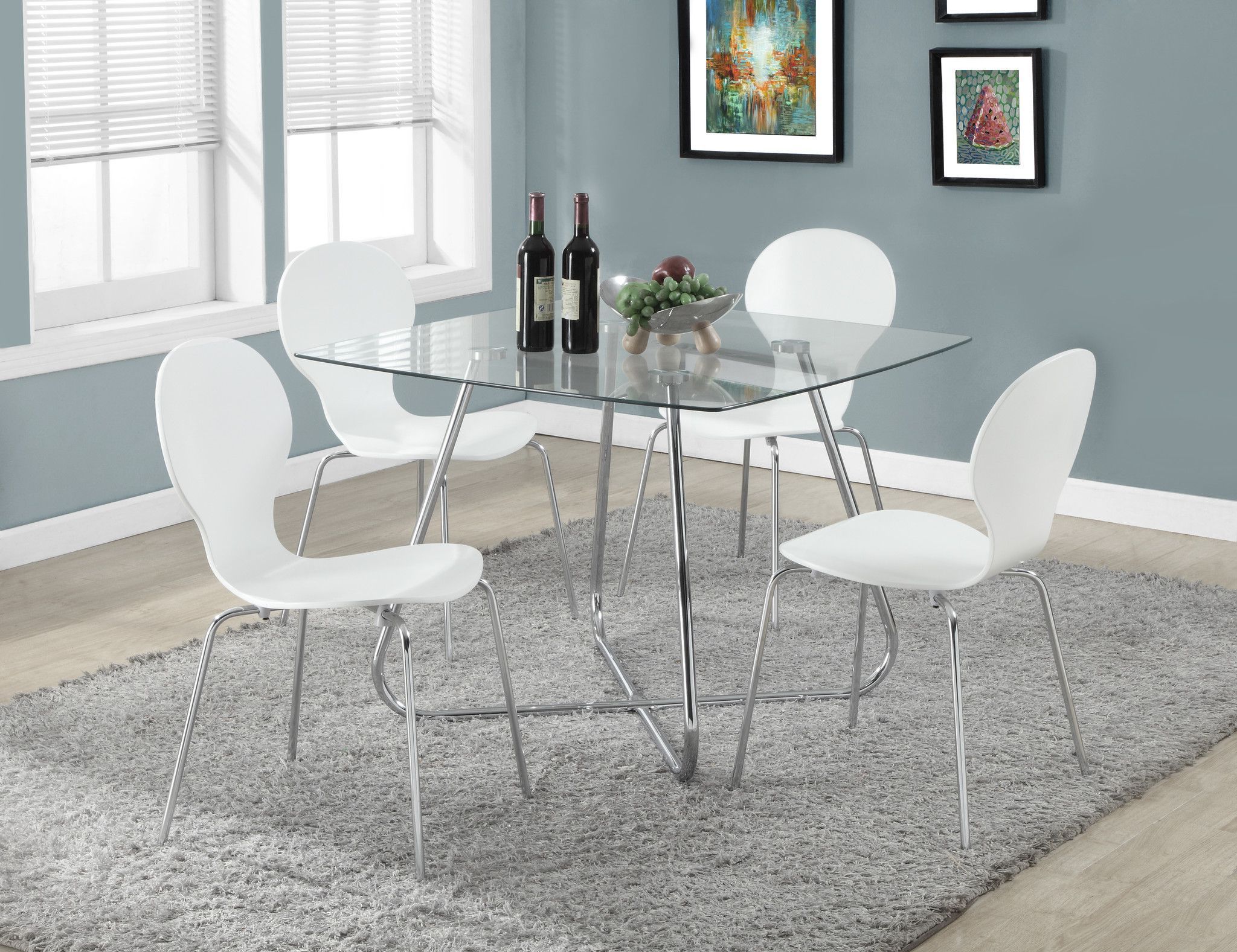 Chrome Metal Dining Tables Pertaining To Most Popular Dining Table – 40"dia Chrome With 8mm Tempered Glass (View 3 of 15)