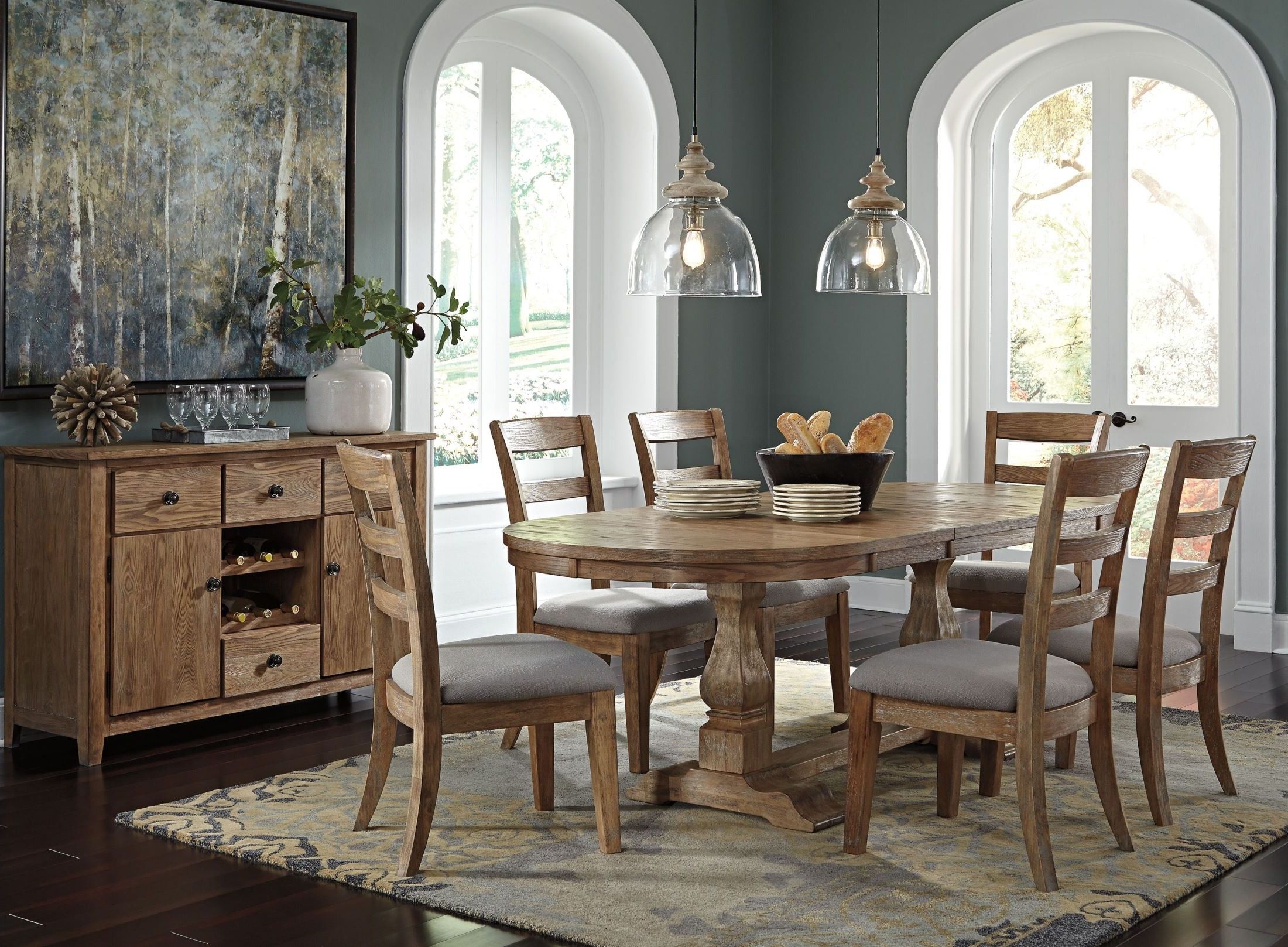 Danimore Light Brown Extendable Oval Dining Room Set From For Most Recently Released Light Brown Dining Tables (View 10 of 15)