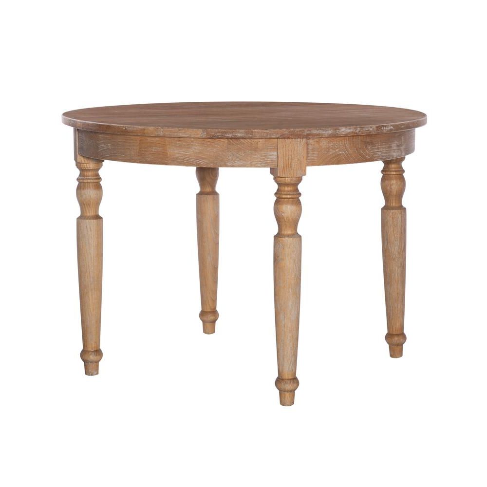 Famous Light Brown Round Dining Tables Within Linon Home Decor Margo Light Natural Brown Round Table (View 10 of 15)