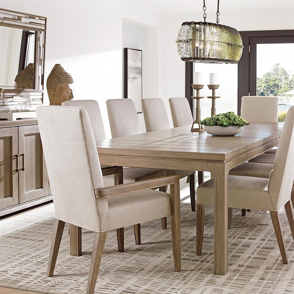 Gray Dining Tables For Well Known Lexington Concorde Light Grey Wood Rectangular Extendable (View 2 of 15)