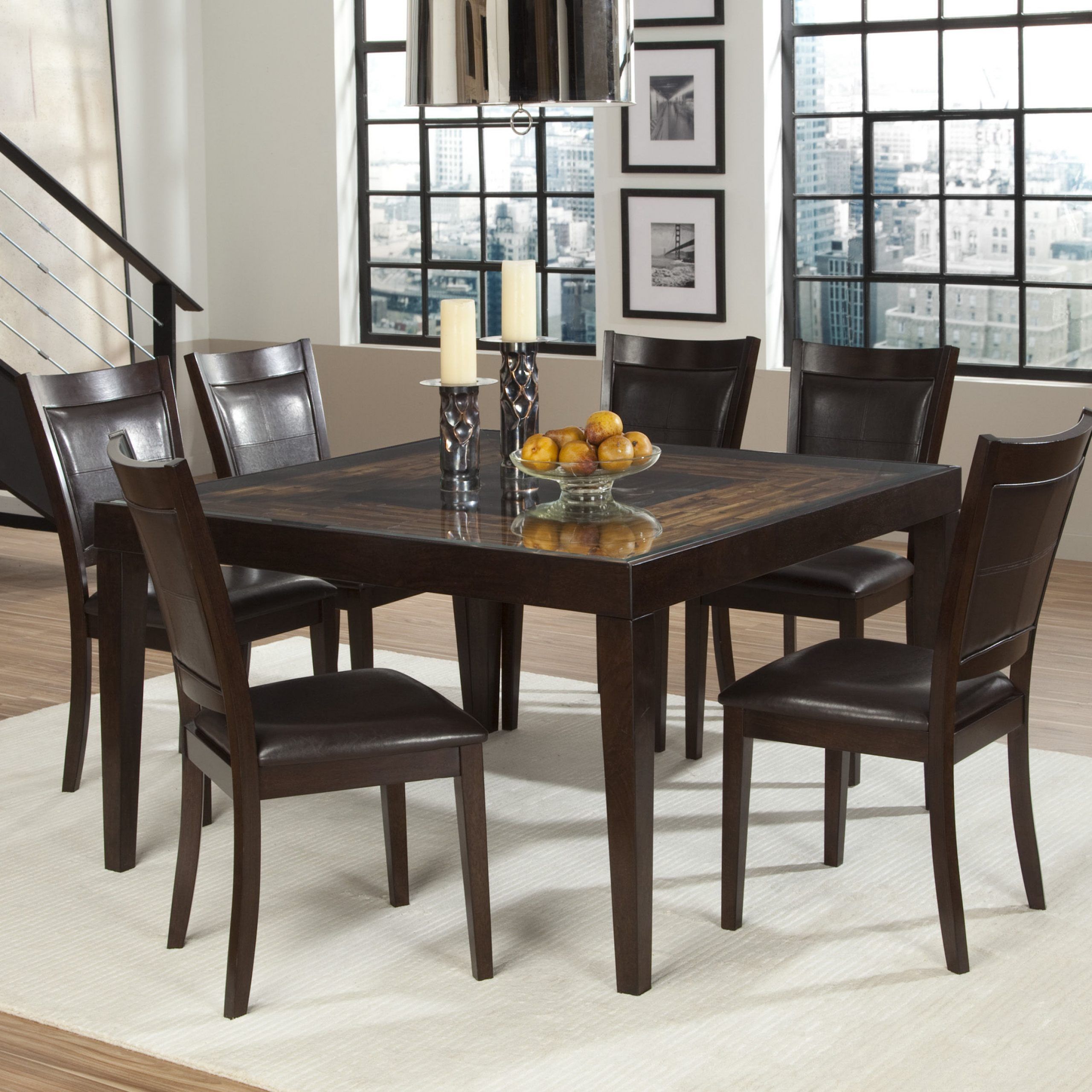 Latest Vincent Chocolate/Dark Brown Wood Dining Table (View 1 of 15)