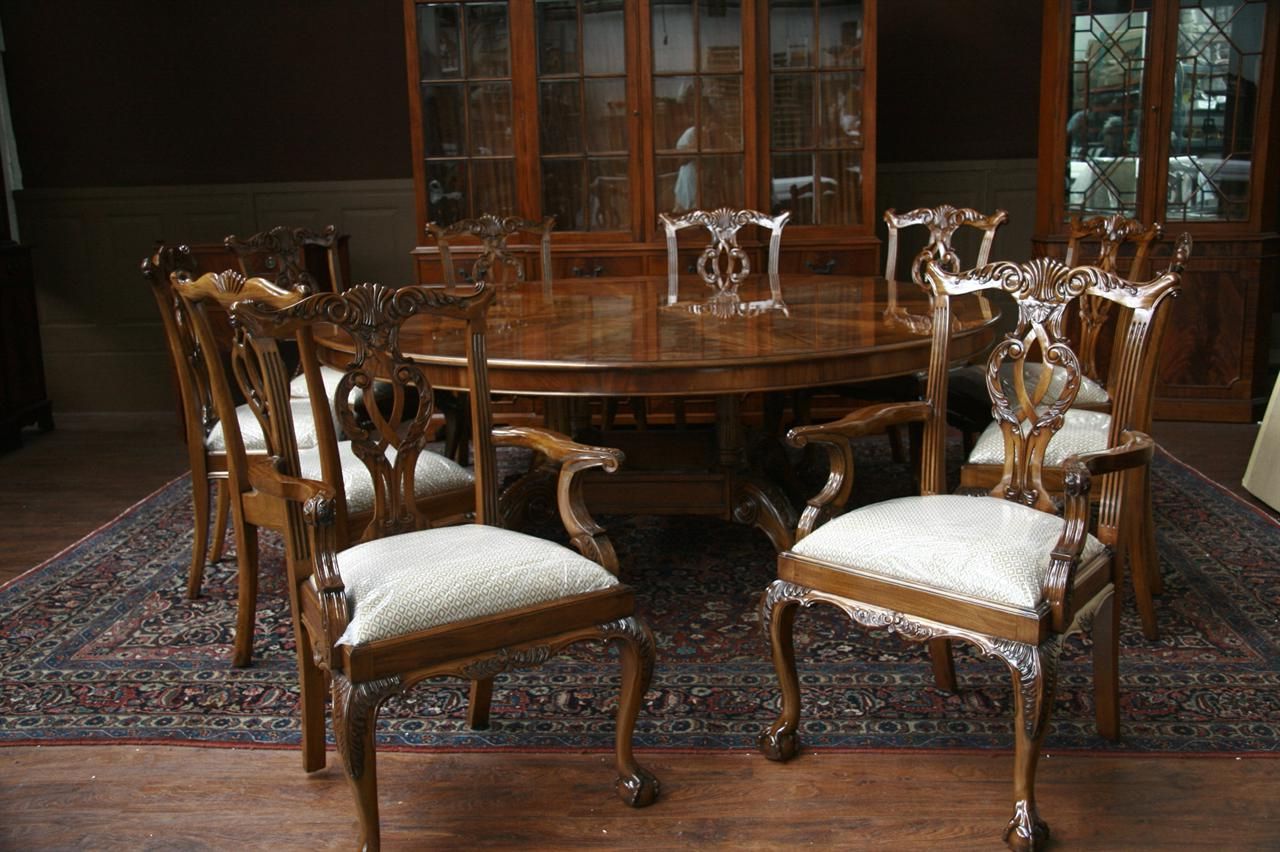Most Popular 84 Round Dining Table Opens Spacious Hang Out Point With Vintage Brown Round Dining Tables (View 13 of 15)