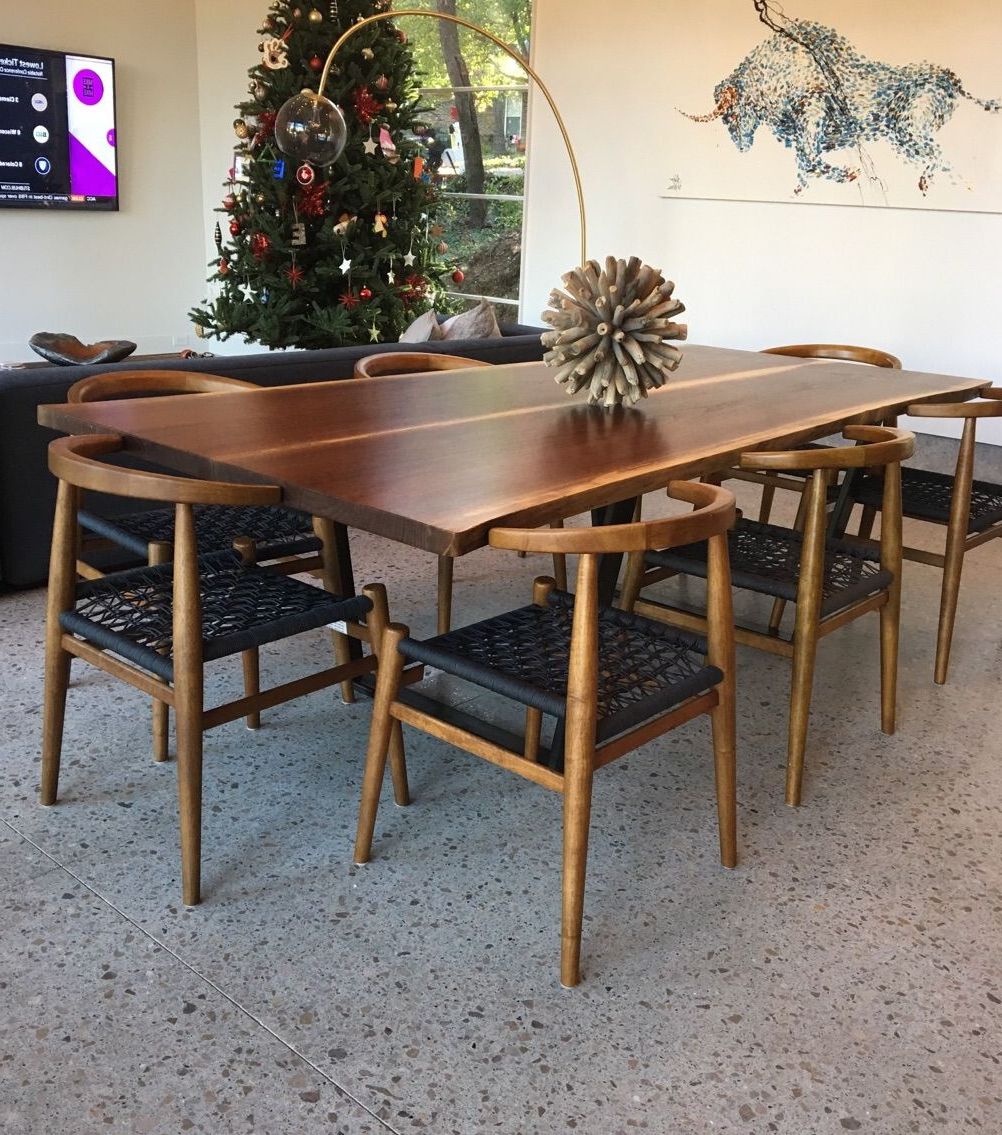 Most Recently Released Handmade Modern Live Edge Walnut Dining Tableaaron Inside Walnut Tove Dining Tables (View 13 of 15)