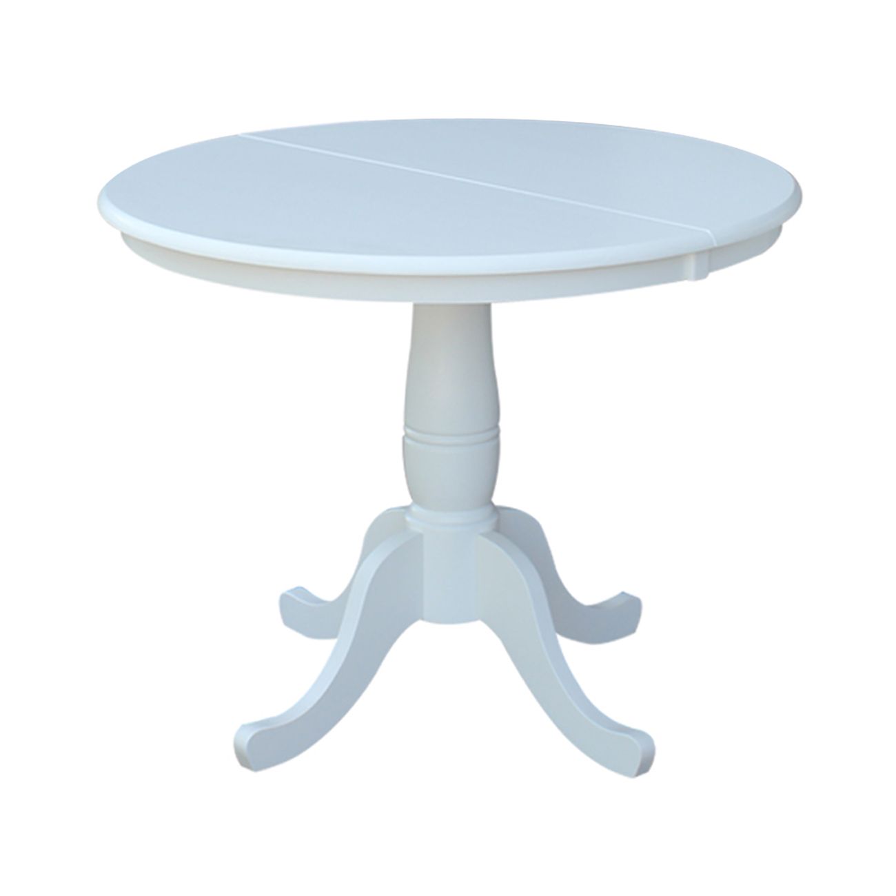 Popular Round Pedestal Dining Tables With One Leaf For 36" Round Top Pedestal Table With 12" Leaf –  (View 15 of 15)