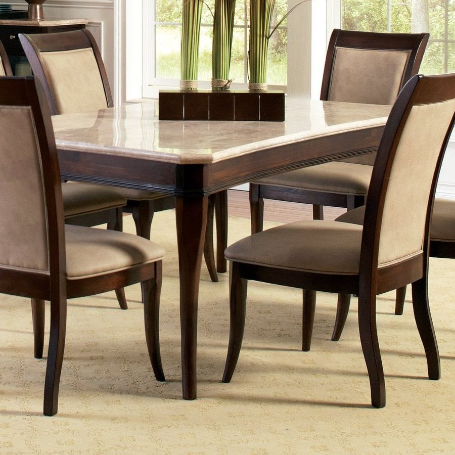 Shop Steve Silver Company Marseille Merlot Cherry In Well Known Silver Dining Tables (View 8 of 15)