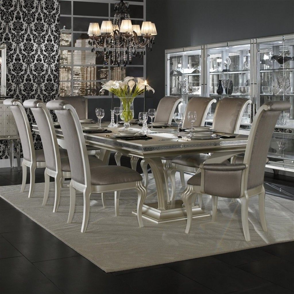 Silver Dining Table And Chairs On With Hd Resolution Within 2020 Silver Dining Tables (View 15 of 15)