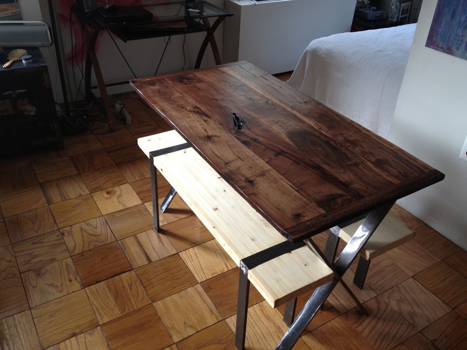 Well Known Custom Made Black Walnut Dining Tabletlaustindesign Intended For Black And Walnut Dining Tables (View 10 of 15)
