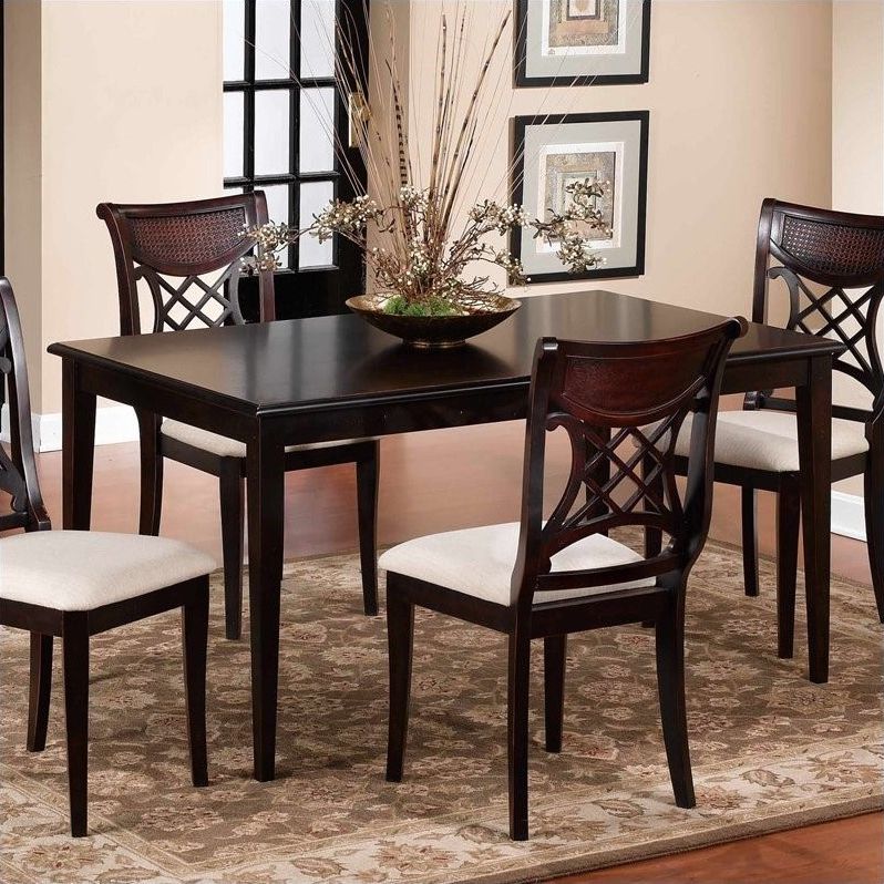 Well Known Natural Rectangle Dining Tables With Hillsdale Bayberry Rectangle Dining Table, Dark Cherry (View 8 of 15)