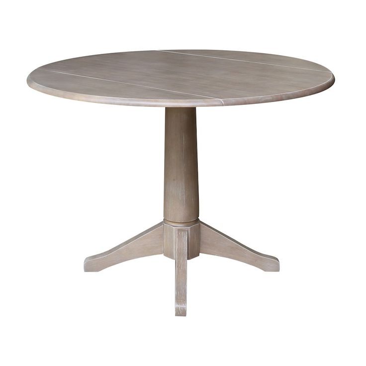 Widely Used Gray Drop Leaf Tables With International Concepts Alexandra Drop Leaf Pedestal Table (View 7 of 15)
