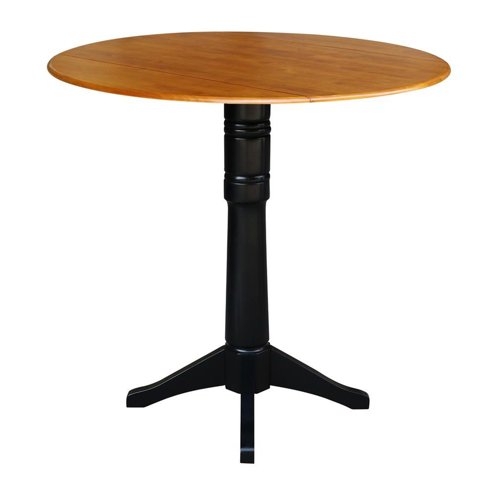 Widely Used Round Dual Drop Leaf Pedestal Tables Within 42" Round Dual Drop Leaf Pedestal Table –  (View 9 of 15)