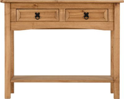 2 Drawer Oval Console Tables Inside Most Up To Date Corona 2 Drawer Console Table With Shelf – Distressed (View 15 of 15)