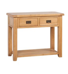 2 Drawer Oval Console Tables Within Most Recently Released Ludlow Oak 2 Drawer Console Table (View 3 of 15)