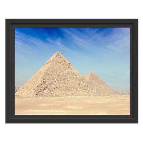 2017 Pyrimids Wall Art Pertaining To East Urban Home Impressive Pyramids Of Giza Framed Graphic (View 1 of 15)