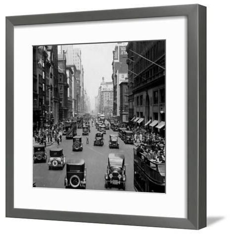 2018 New York City Framed Art Prints Pertaining To New York City, Fifth Avenue, North From 38Th Street,  (View 7 of 15)