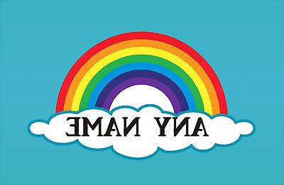 2018 Personalised Rainbow Wall Art – Any Name Vinyl Sticker In Rainbow Wall Art (View 15 of 15)