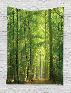 2018 Woodland Tapestry Foliage Forest Summer Print Wall Hanging Intended For Summer Wall Art (View 8 of 15)