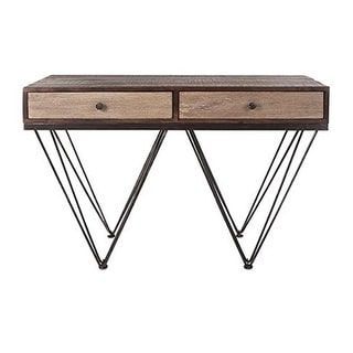 2019 47 Dexter Midcentury Modern Two Draw Wood Console Table With Regard To Modern Concrete Console Tables (View 10 of 15)