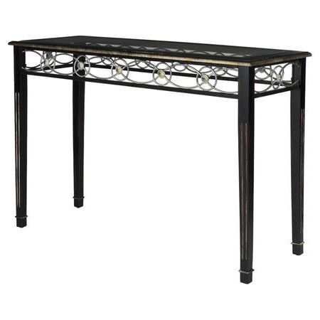 2019 Birch+wood+console+table+with+openwork Detailed+sides With Regard To Natural And Black Console Tables (View 15 of 15)