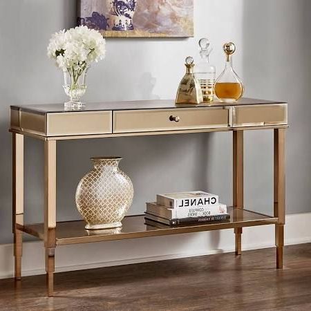 2019 Mirrored And Silver Console Tables Throughout Willa Arlo Interiors Calisto Mirrored Console Table (View 7 of 15)
