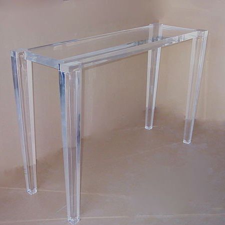 2020 Modern Design Acrylic Perspex Console Table – Buy Lucite Intended For Silver And Acrylic Console Tables (View 9 of 15)