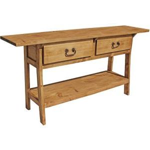 2020 Rustic Espresso Wood Console Tables Pertaining To Two Drawer Console Table – Rustic Behind Couch Table (View 6 of 15)