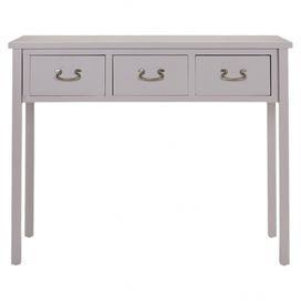 3 Drawer Elm Wood Console Table In Grey (View 14 of 15)