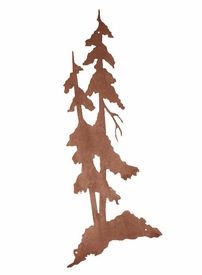 42" Tall Pine Trees Metal Wall Art – Nature Wall Decor Pertaining To Famous Nature Wood Wall Art (View 14 of 15)