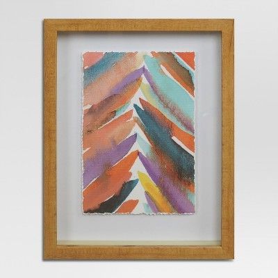 Abstract Framed Art Prints Regarding Most Recent Framed Abstract Watercolor Wall Print Brown/White 11"X (View 8 of 15)