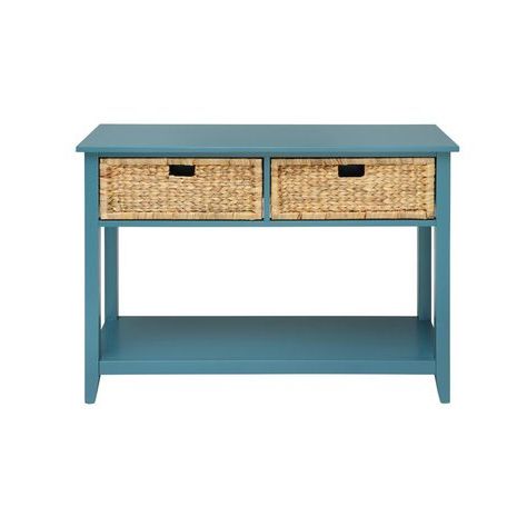 Acme Furniture Flavius Console Table In Teal  (View 6 of 15)