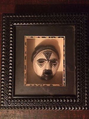 African Mask In Shadow Box Frame, Wall Art From South With Newest Urban Tribal Wood Wall Art (View 5 of 15)