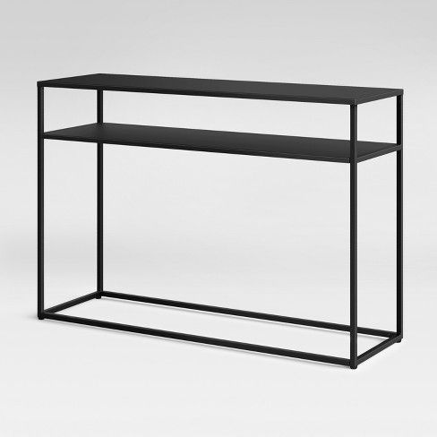 Aged Black Console Tables Throughout Current Black Metal Console Table (View 13 of 15)