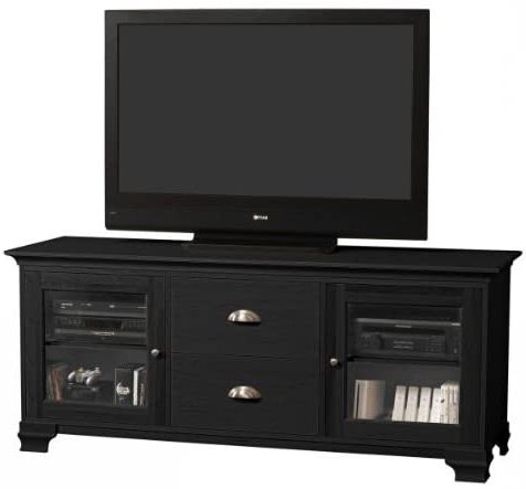 Amazon: Howard Miller Jake 70 Inch Wide Two Drawer In Newest Matte Black Console Tables (View 9 of 15)