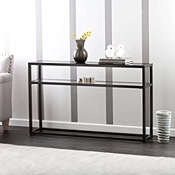 Amazon: Rivet King Street Industrial Cabinet Media Inside 2020 Metallic Gold Modern Console Tables (View 4 of 15)