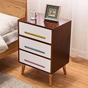 Amazon: Small Coffee Table Chest Of Drawers, Solid Throughout Well Liked Walnut Wood Storage Trunk Console Tables (View 1 of 15)