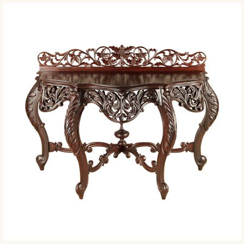 Antique Console Tables Within 2020 Sousa Rosewood Console,console ,table ,antique ,carving (View 2 of 15)