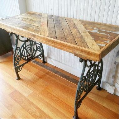 Antique Console Tables Within Trendy Buy Hand Crafted Reclaimed Flooring Console Table W (View 14 of 15)