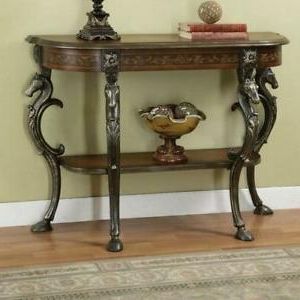 Antique Entry Accent Console Sofa Table Carved Wood Horse With Popular Antique Console Tables (View 6 of 15)