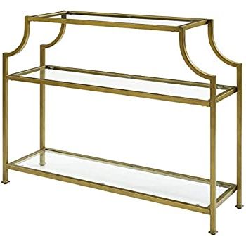 Antique Gold Aluminum Console Tables With Most Recently Released Amazon: Better Homes And Gardens Versatile Gold Finish (View 7 of 15)