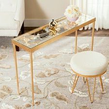 Antique Gold And Glass Console Tables Throughout Recent Gold Console & Sofa Tables You'll Love (View 7 of 15)