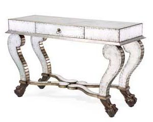 Antique Mirror Console Tables With Regard To Most Popular Antique Mirrored Console With Claw Feet And A Center (View 11 of 15)