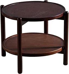 Barnside Round Console Tables In Most Recent Amazon: Zhirong Nordic Solid Wood 2 Tier End Tables (View 13 of 15)