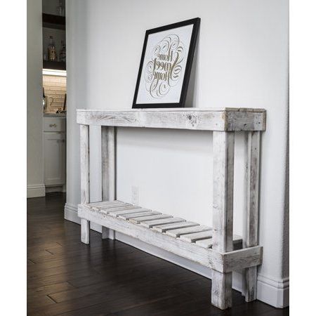 Barnwood Console Tables With Regard To Most Popular Del Hutson Large Rustic Barnwood Sofa Table – Walmart (View 14 of 15)