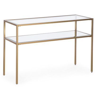 Belham Living Lamont Sofa Table – Gold – Console Tables At In Well Liked Geometric Glass Top Gold Console Tables (View 11 of 15)