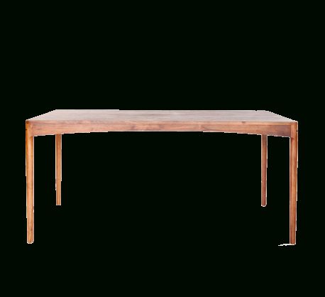Bergman Walnut Rectangular Dining Table – Wow Modern With Most Up To Date Walnut And Gold Rectangular Console Tables (View 3 of 15)