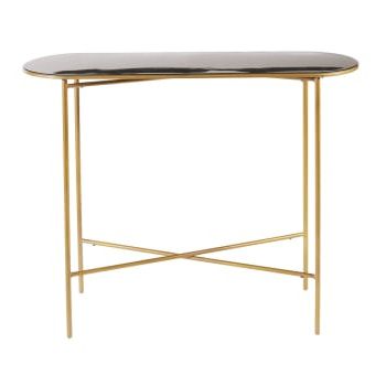 Best And Newest Black And Gold Metal Console Table Maddie (View 8 of 15)