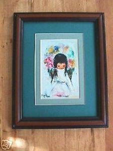 Best And Newest Flower Framed Art Prints With Degrazia Flower Girl Framed Matted Print (View 3 of 15)