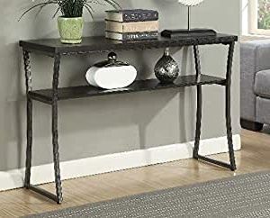 Best And Newest Gray Driftwood And Metal Console Tables Intended For Amazon: Narrow Console Table  Entry Tables For (View 11 of 15)