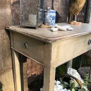 Best And Newest Gray Wash Console Tables Throughout Rustic Grey Hand Painted Gustavian Country Farmhouse (View 5 of 15)